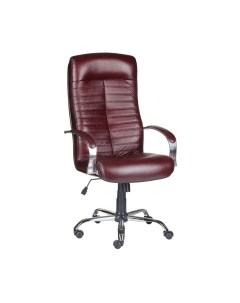 Кресло офисное Деловая обстановка Консул Хром кожа люкс
