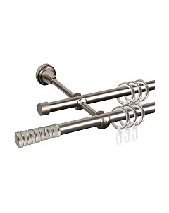 Карниз для штор АС ФОРОС Grace D16Г/16Г + наконечники Торино Ас форос