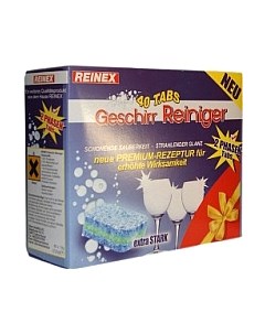 Таблетки для посудомоечных машин Reinex Geschirr-Reiniger UltraTabs: 2 в 1