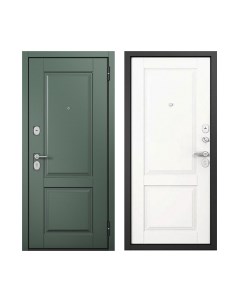 Входная дверь Mastino F4 Family Eco PP черный муар металлик/E-1 авокадо/белый софт