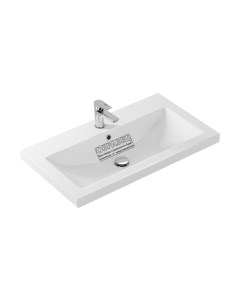 Умывальник со смесителем Cersanit Como 80 / S-UM-COM80/1-w + 63063