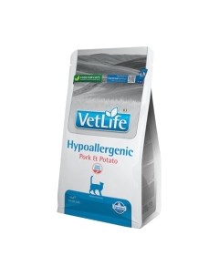 Сухой ветеринарный корм для кошек Farmina Vet Life Hypoallergenic Pork & Potato