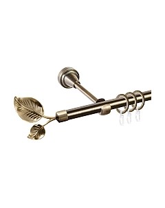 Карниз для штор АС ФОРОС Grace D16Г + наконечники Лист большой Ас форос