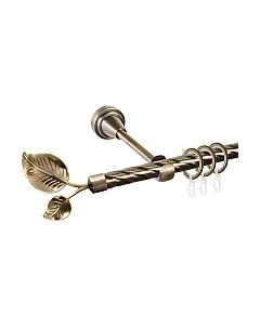 Карниз для штор АС ФОРОС Grace D16К + наконечники Лист большой Ас форос