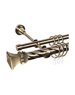 Карниз для штор АС ФОРОС Grace D25К/16Г + наконечники Эмпория Ас форос