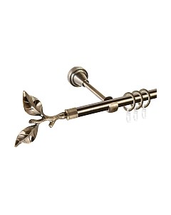 Карниз для штор АС ФОРОС Grace D16Г + наконечники Лист розы Ас форос