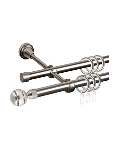Карниз для штор АС ФОРОС Grace D16Г/16Г + наконечники Денвер Ас форос
