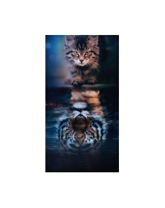 Картина Stamion Тигра на синем