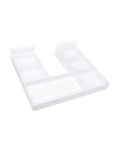 Органайзер для столовых приборов Boyard Старт с держателем задней стенки под мойку / SBH70/W