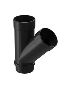 Тройник трубы водосточной Docke Lux 45 градусов PVLE-1245