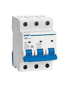 Выключатель автоматический Chint NB1-63 3P 10A 6kА C (DB)