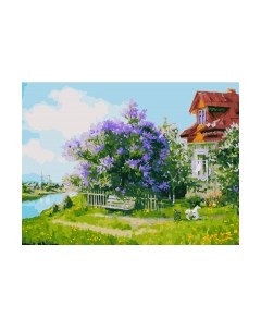 Картина по номерам Дом над рекой / 929-AS Белоснежка