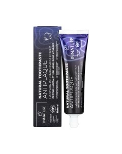 Зубная паста Innature Antiplaque С углем против налета от чая кофе вина и табака