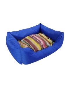 Лежанка для животных Happy Friends Пухлик №1 Кантри-синий / stm 406 Happy friends