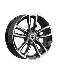 Литой диск K&K Каланг 17x6.5" 5x114.3мм DIA 66.1мм ET 45мм Алмаз черный K&k