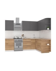 Кухонный гарнитур Интермебель Микс Топ-19 2.1x1.7м правая