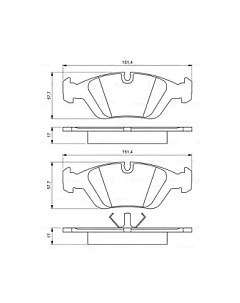 Тормозные колодки Bosch 0986495229