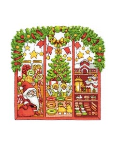Набор для вышивания Новогодняя витрина / 2065 Риолис