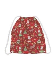 Мешок для обуви JoyArty Дедушка Мороз с друзьями / bpa_185482V1 Joyarty