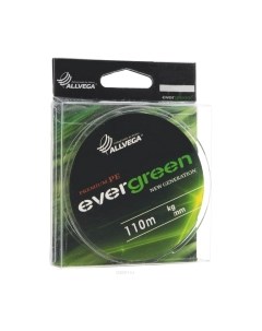 Леска плетеная Allvega Evergreen 0.16мм 110м / EVGR016