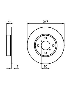Тормозной диск 0986478729 Bosch