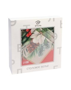 Комплект столового белья Этель Рождественский венок. Скатерть + салфетки / 9907895