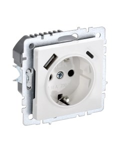 Розетка IEK Brite BR-R14-16-U22-018-K01 Iek