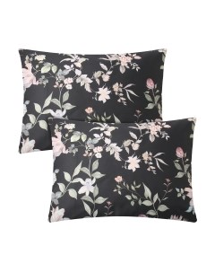 Комплект наволочек Этель Black Flowers / 10303372