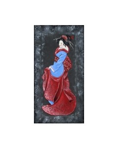 Картина Декарт Японская девушка с веером 3 8Л3840