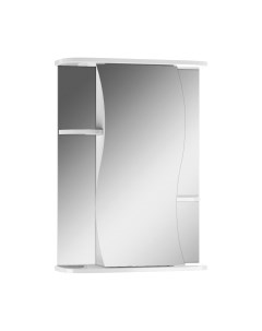 Шкаф с зеркалом для ванной Айсберг Волна 2-50