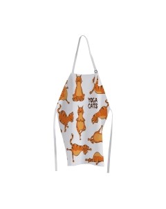 Кухонный фартук JoyArty Йога и кот / ap-9647 Joyarty