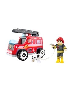 Автомобиль-вышка Hape Пожарная машина с водителем / E3024-HP