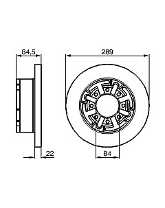 Тормозной диск 0986478886 Bosch