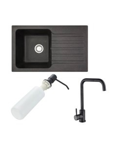 Мойка кухонная со смесителем БелЭворс Styl L + смеситель W4998-4-22 + дозатор L405F Белэворс
