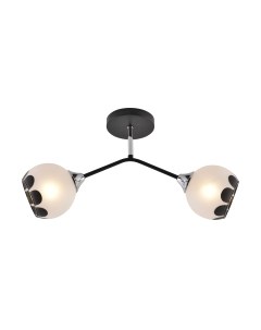 Потолочный светильник Mirastyle MH-1535B/2 BK+CR