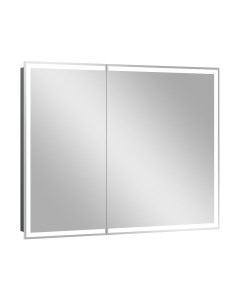 Шкаф с зеркалом для ванной Континент Allure Led 100х80