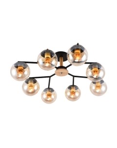 Потолочный светильник Mirastyle MH-10142/8B MBK+YLWD