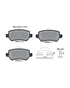 Тормозные колодки 2341703 Textar