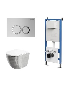 Унитаз подвесной с инсталляцией Grossman GR-4455SWS+900.K31.01.000+700.K31.01.110.110