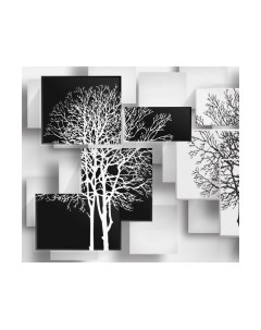 Фотообои листовые ФабрикаФресок 3D Абстракция Дерево Инь-Янь / 933270 Фабрикафресок