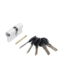 Цилиндровый механизм замка Аллюр HD F 60-5K White перфорированный ключ