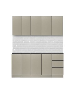 Кухонный гарнитур Мэри ДСП 1.8м без столешницы Артём-мебель