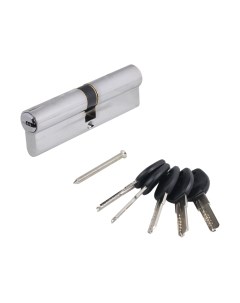 Цилиндровый механизм замка Аллюр HD F 100-5K CP 45x10x45 перфорированный ключ