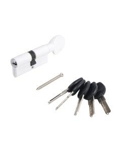 Цилиндровый механизм замка Аллюр HD FG 70-5K White вертушка перфорированный ключ