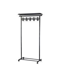Стойка для одежды Мебелик М9 на колесах с крючками