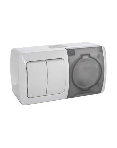 Блок выключатель+розетка El-Bi Eva / 554-011500-922 El-bi