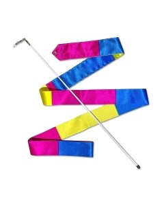 Лента для художественной гимнастики с палочкой Indigo Sport АВ236-16 Indigo sport