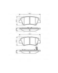 Тормозные колодки 0986495351 Bosch