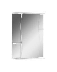 Шкаф с зеркалом для ванной Айсберг Волна 2-50