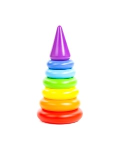 Развивающая игрушка Полесье Пирамидка. Колечко-конус / 62376